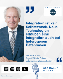 Ayelt Komus Podcast Prof. Scheer Zitat