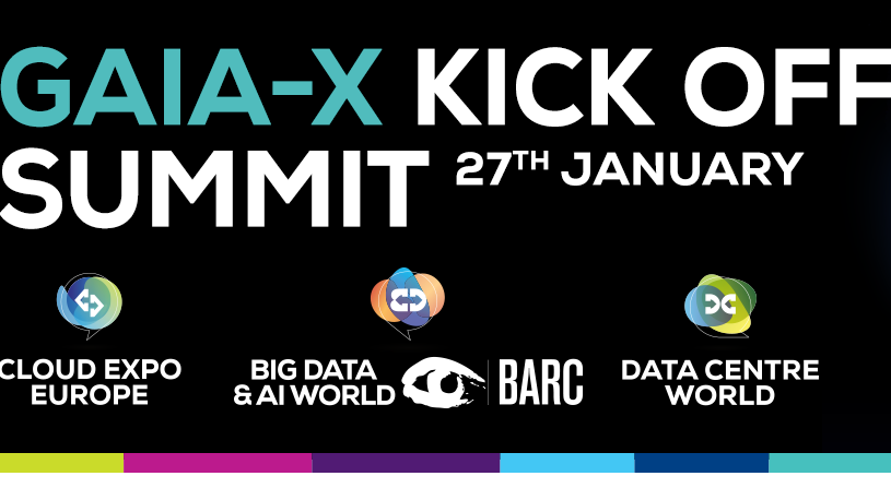Gaia-x Kick Off Summit Veranstaltungsbanner am 27. Januar
