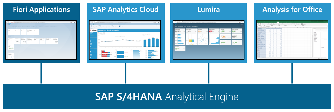 Darstellung der S4HANA Embedded Analytics