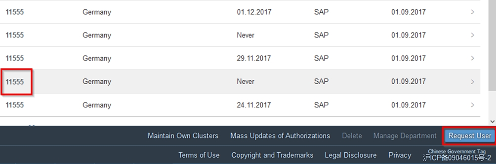 Darstellung des SAP Tutorials zu Request