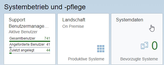 Darstellung des SAP Tutorials zum Systembetrieb