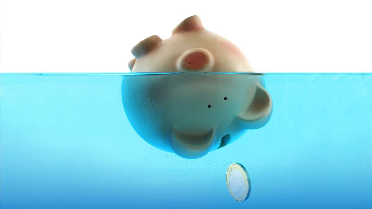 Symbol for losing money