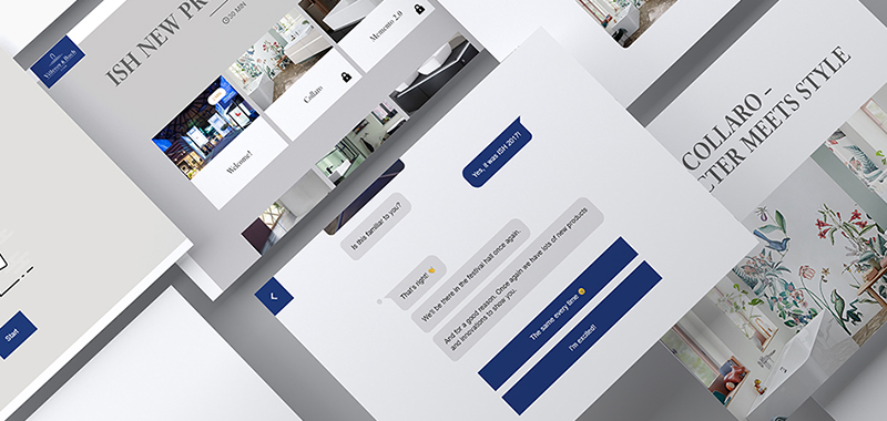 mockups of villeroy and bosch chatbot